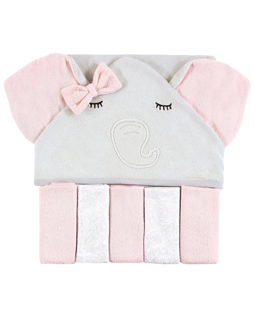 Hudson Baby Infant Hooded Towel and Five
