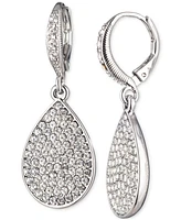 Givenchy Pave Crystal Pear-Shape Drop Earrings