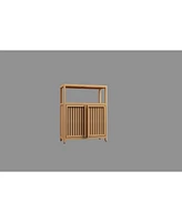 Streamdale Furniture Bamboo Storage Cabinet for Bathroom and Living Room