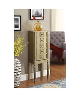 Streamdale Furniture Tammy Jewelry Armoire In Gold