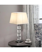 Streamdale Furniture 25" Wendi Glam Crystal Cube Ice Table Lamp