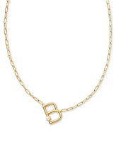 Kendra Scott Gold-Tone Cultured Freshwater Pearl Initial Necklace, 19"