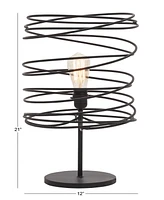 Rosemary Lane 21" Metal Twisted Wire Accent Lamp