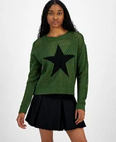 Just Polly Juniors Mesh Sweater Pleated Skirt