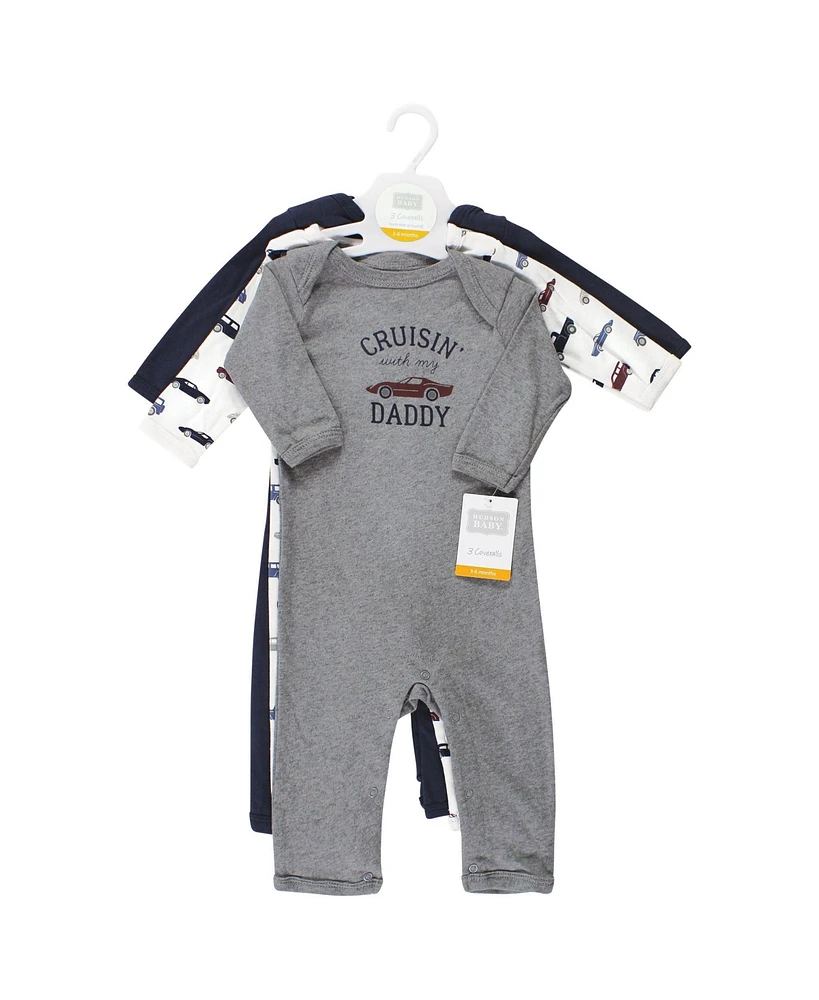 Hudson Baby Baby Boys Cotton Coveralls