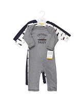 Hudson Baby Baby Boys Hudson Cotton Coveralls, Cars, 9-12 Months