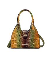 Mkf Collection Ava Gradient Rainbow Faux Crocodile-Embossed Tote Bag by Mia K