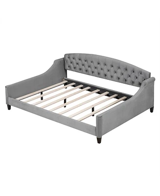 Modern Luxury Tufted Button Daybed, Full