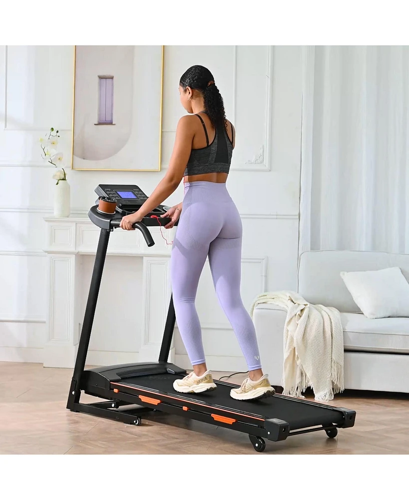 Streamdale Furniture Foldable Electric Treadmill with Automatic Incline and Remote Lift