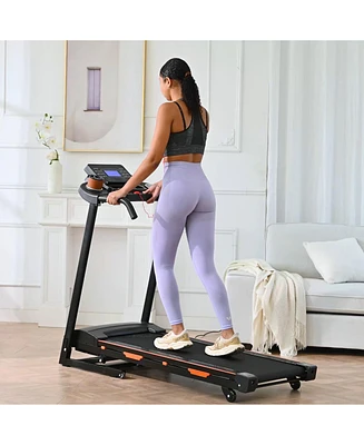 Streamdale Furniture Foldable Electric Treadmill with Automatic Incline and Remote Lift