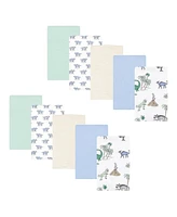 Hudson Baby Infant Boy Cotton Flannel Burp Cloths