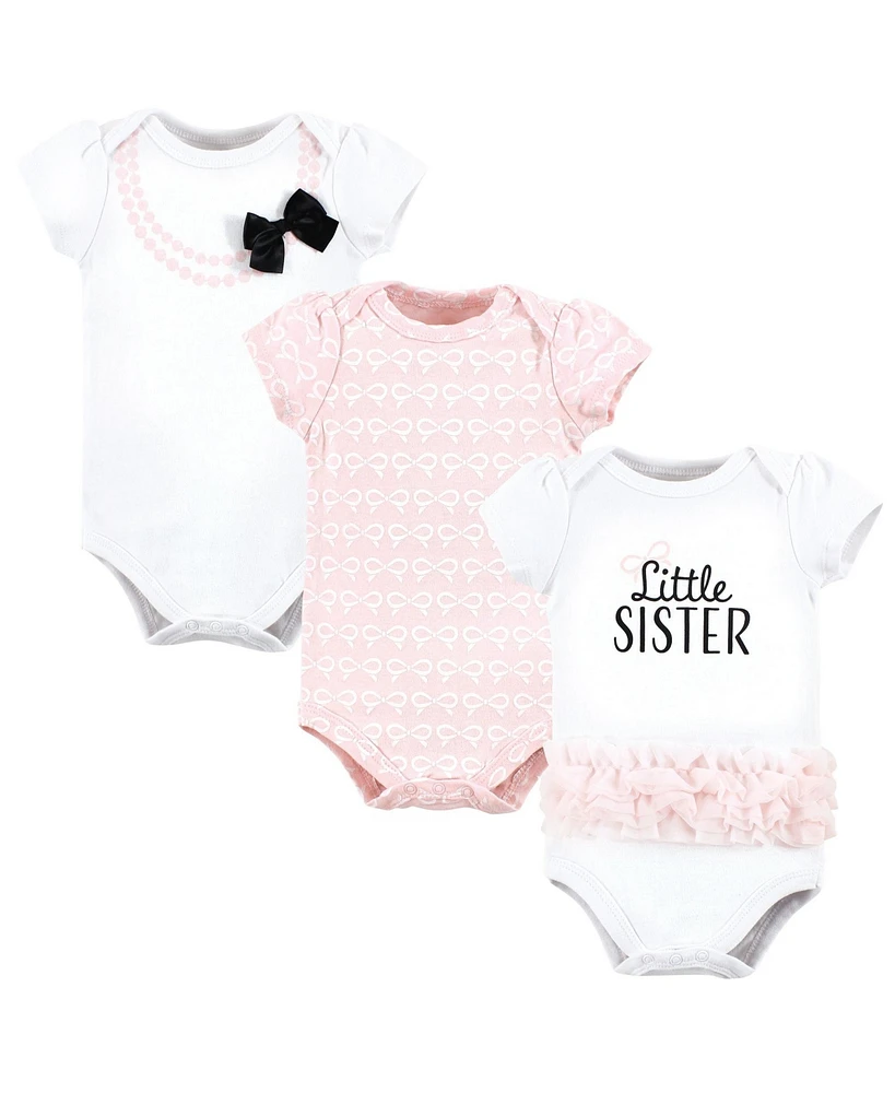 Hudson Baby Baby Girls Hudson Cotton Bodysuits
