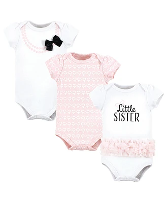 Hudson Baby Baby Girls Hudson Cotton Bodysuits