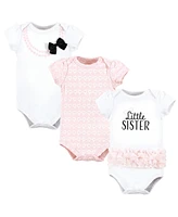 Hudson Baby Baby Girls Hudson Cotton Bodysuits