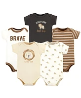 Hudson Baby Boys Cotton Bodysuits