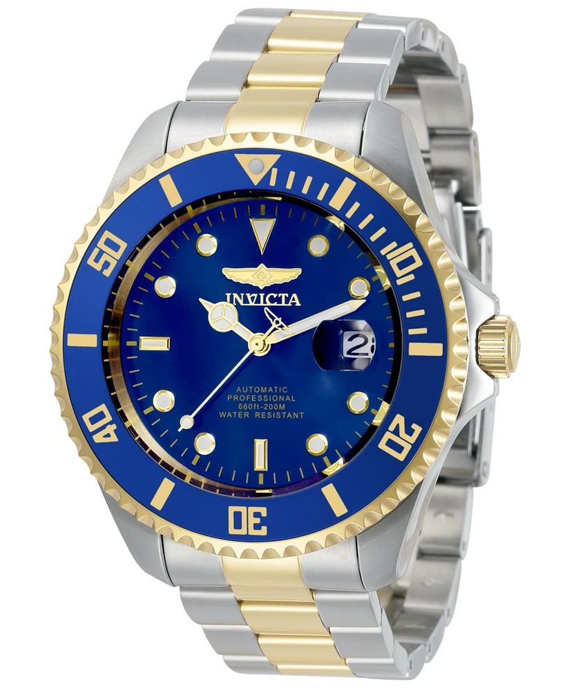 Invicta Men's Pro Diver Automatic 3 Hand Blue Dial Stainless Steel Bracelet Watch