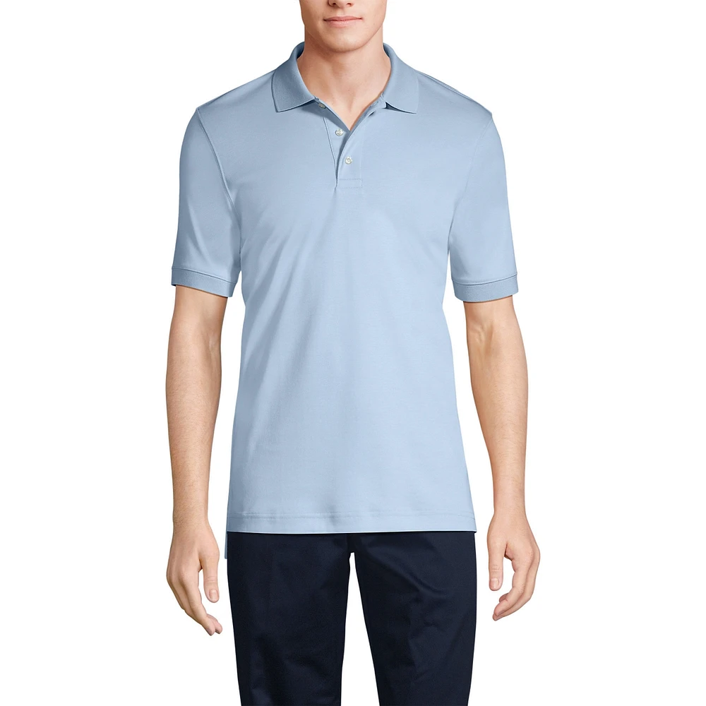 Lands' End Big & Tall Short Sleeve Interlock Polo Shirt