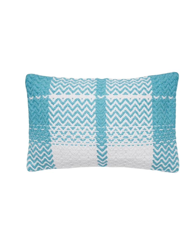 C&F Home 14" x 22" Sim Wave Aqua Pillow