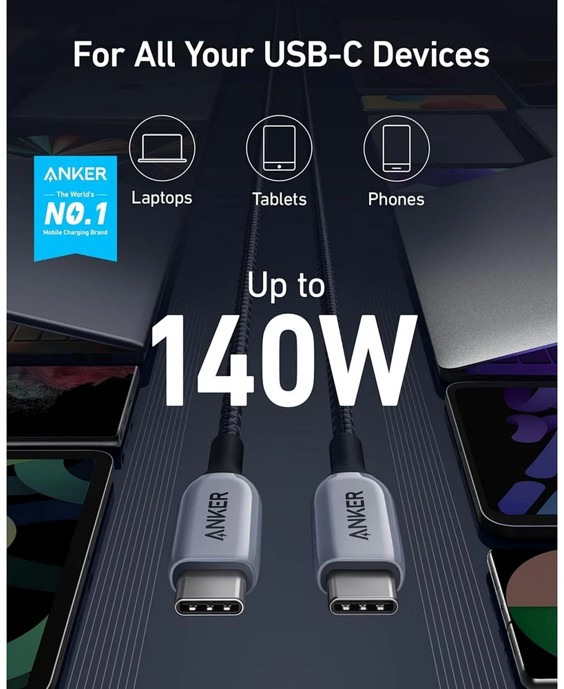 Anker 765 Usb-c to Usb-c Cable (140W 3ft Nylon)