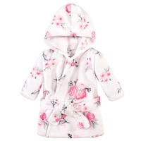 Hudson Baby Baby Girls Hudson 2Pc Plush Animal Face Bathrobe
