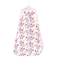 Hudson Baby Girls Cotton Wearable Sleeping Bag, Sack, Blanket