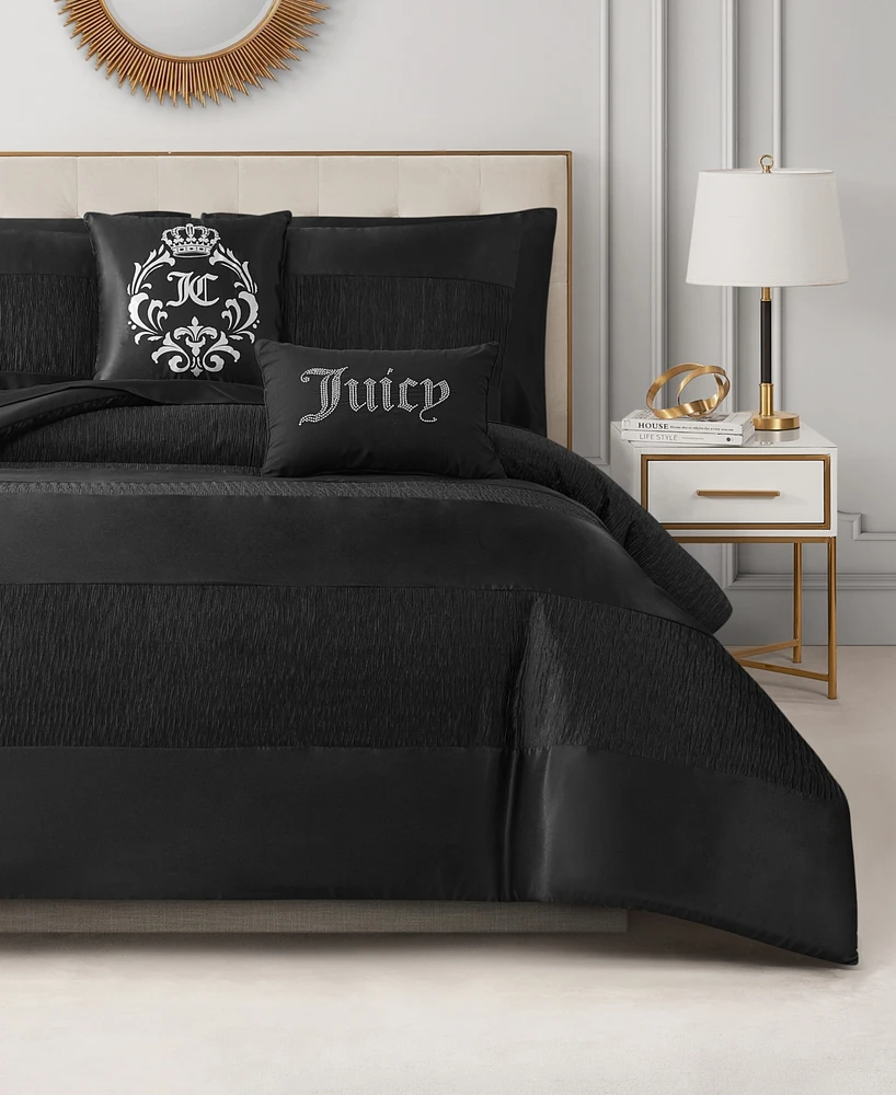 Juicy Couture Glam Night Stripe 5-Pc. Comforter Set