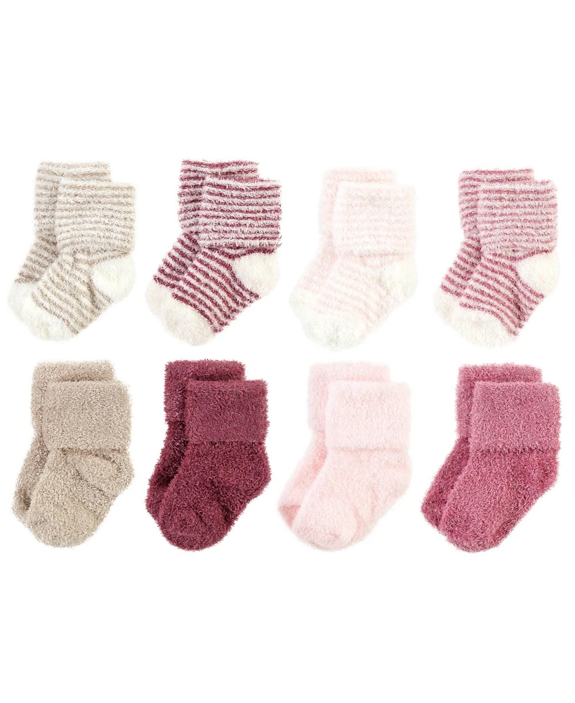Hudson Baby Girls Newborn and Terry Socks