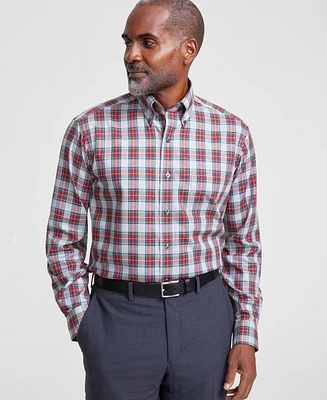 Club Room Men's Regular-Fit Randall Plaid Dress Shirt, Created for Macy's