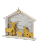 Slickblue Cut-Out Metal Nativity Scene, Christmas Decoration