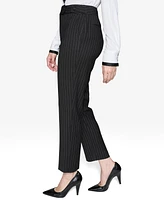 Karl Lagerfeld Paris Women's Pinstriped Slim-Leg Pants