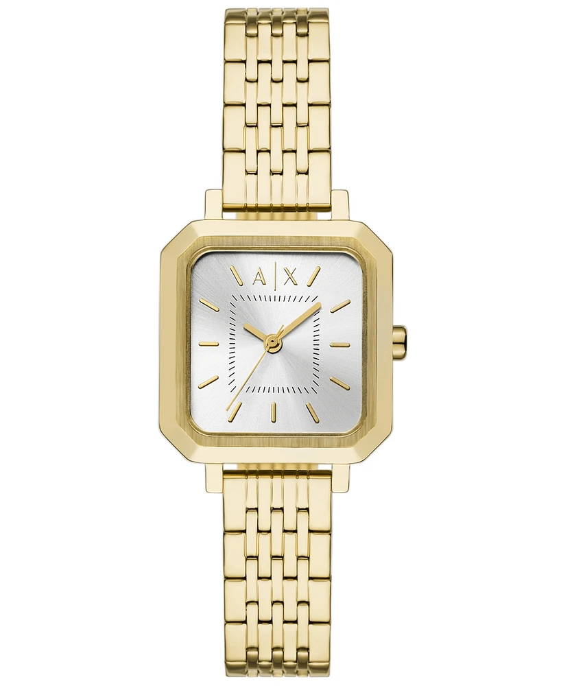 A|X Armani Exchange Women's Quartz Three-Hand Gold Stainless Steel 27MM