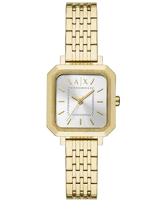 A|X Armani Exchange Women's Quartz Three-Hand Gold Stainless Steel 27MM