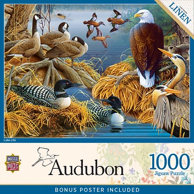 Masterpieces Audubon - Lake Life 1000 Piece Jigsaw Puzzle for Adults