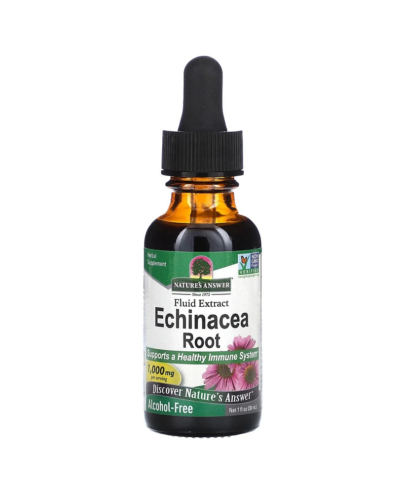 Nature's Answer Echinacea Root Fluid Extract Alcohol-Free 1 000 mg