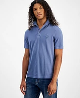 A|X Armani Exchange Men's Short Sleeve Textured Polo Shirt