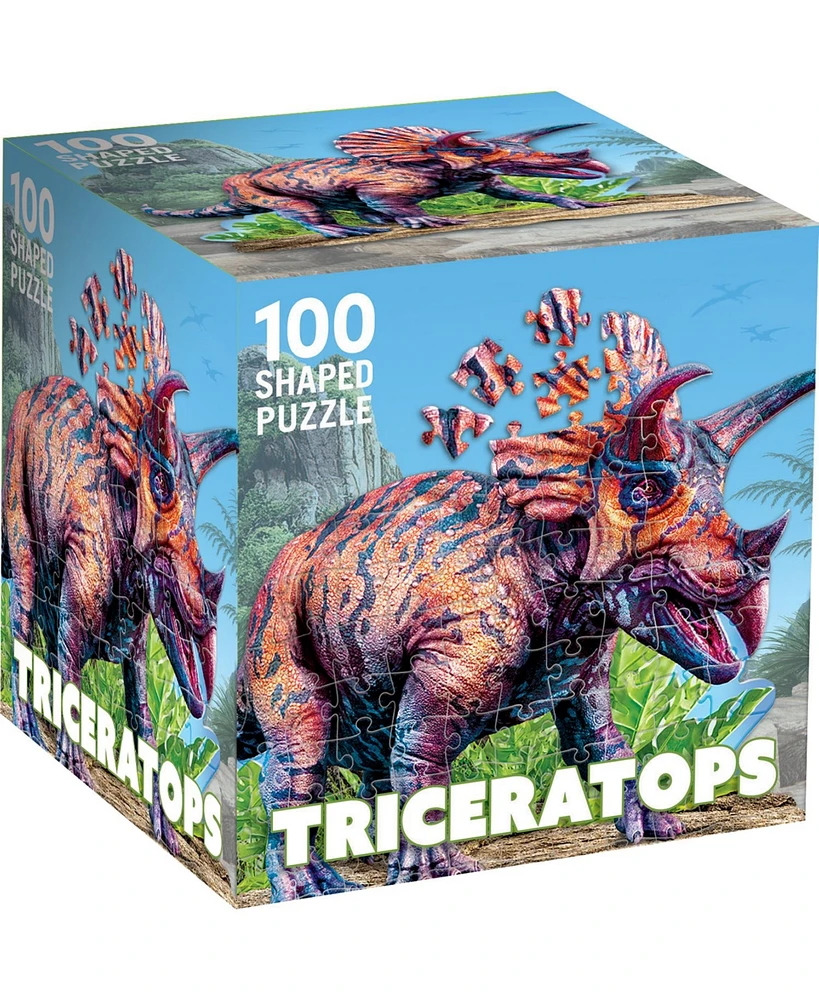 Masterpieces Triceratops 100 Piece Shaped Jigsaw Puzzle