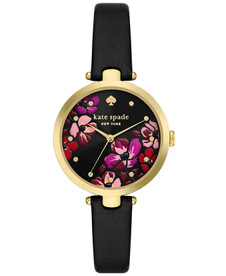 Kate Spade New York Women's Holland Black Leather Watch 34mm