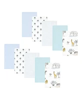Hudson Baby Infant Boy Cotton Flannel Burp Cloths