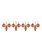 Slickblue Copper Glass Holiday Ornament (Set of 12)