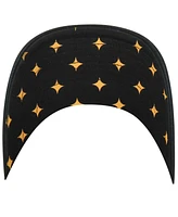 Women's '47 Brand Black Pittsburgh Steelers Confetti Icon Clean Up Adjustable Hat