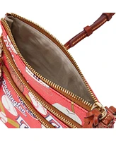 Dooney & Bourke Washington Nationals Game Day Triple Zip Crossbody Purse