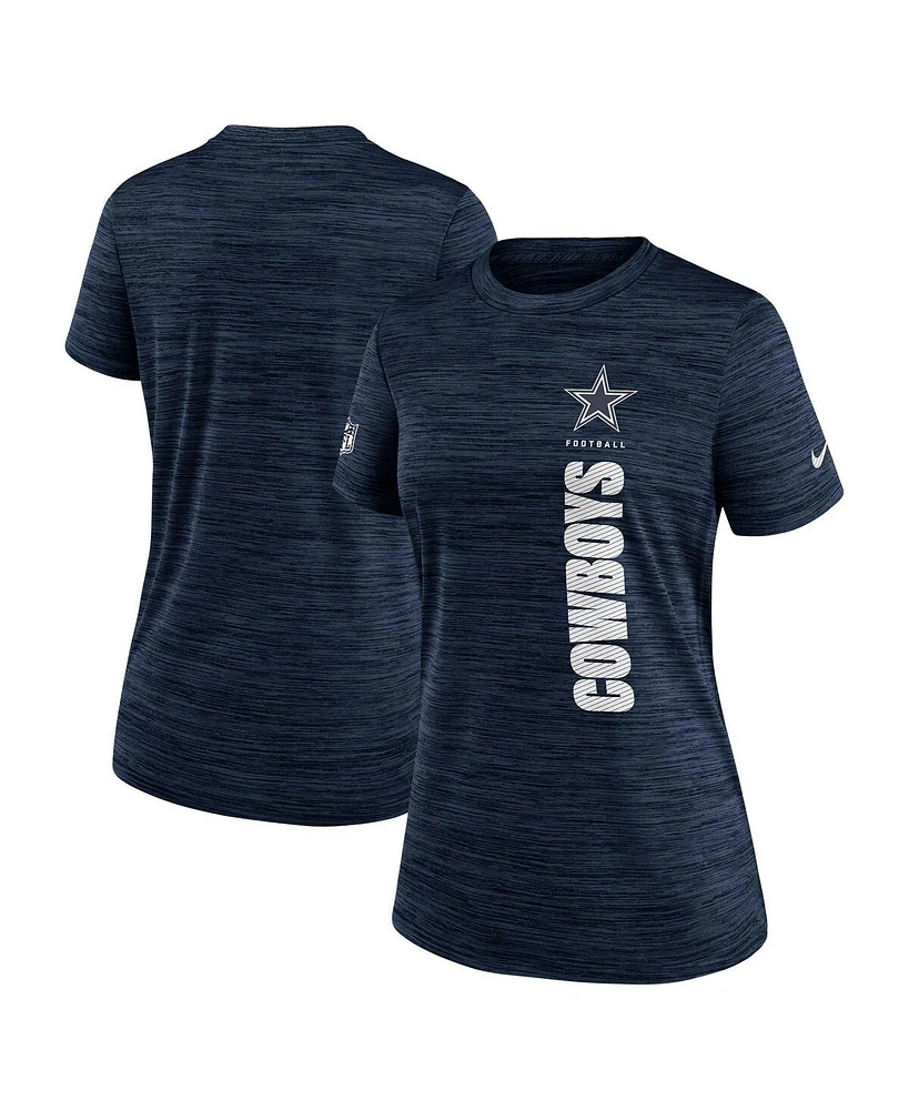 Nike Women's Navy Dallas Cowboys Velocity Performance T-Shirt