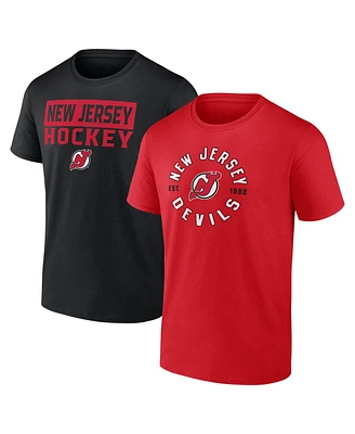 Fanatics Men's New Jersey Devils Serve Combo Pack T-Shirt