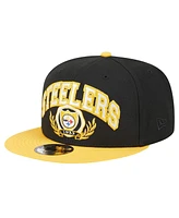 New Era Men's Black/Gold Pittsburgh Steelers Team Establish 9FIFTY Snapback Hat