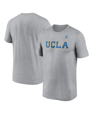 Jordan Men's Heather Gray Ucla Bruins Primetime Legend Wordmark T-Shirt