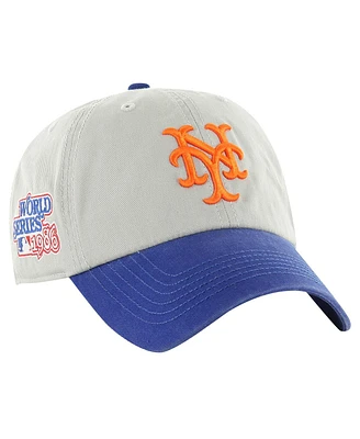 '47 Brand Men's Gray/Royal New York Mets Sure Shot Classic Franchise Fitted Hat