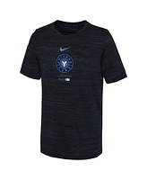 Nike Big Boys and Girls Navy Chicago Cubs City Connect Practice Graphic Performance T-Shirt