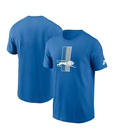 Nike Men's Blue Detroit Lions Rewind Logo Essential T-Shirt