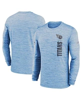 Nike Men's Light Blue Tennessee Titans 2024 Sideline Velocity Performance Long Sleeve T-Shirt