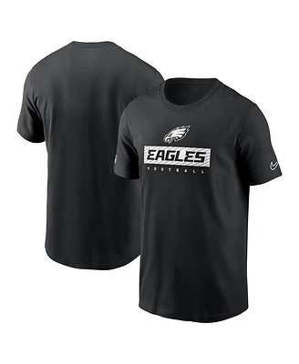 Nike Men's Black Philadelphia Eagles Sideline Performance T-Shirt